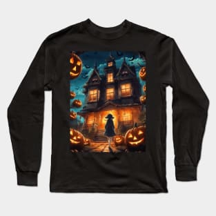 Vintage anime Halloween Poster Long Sleeve T-Shirt